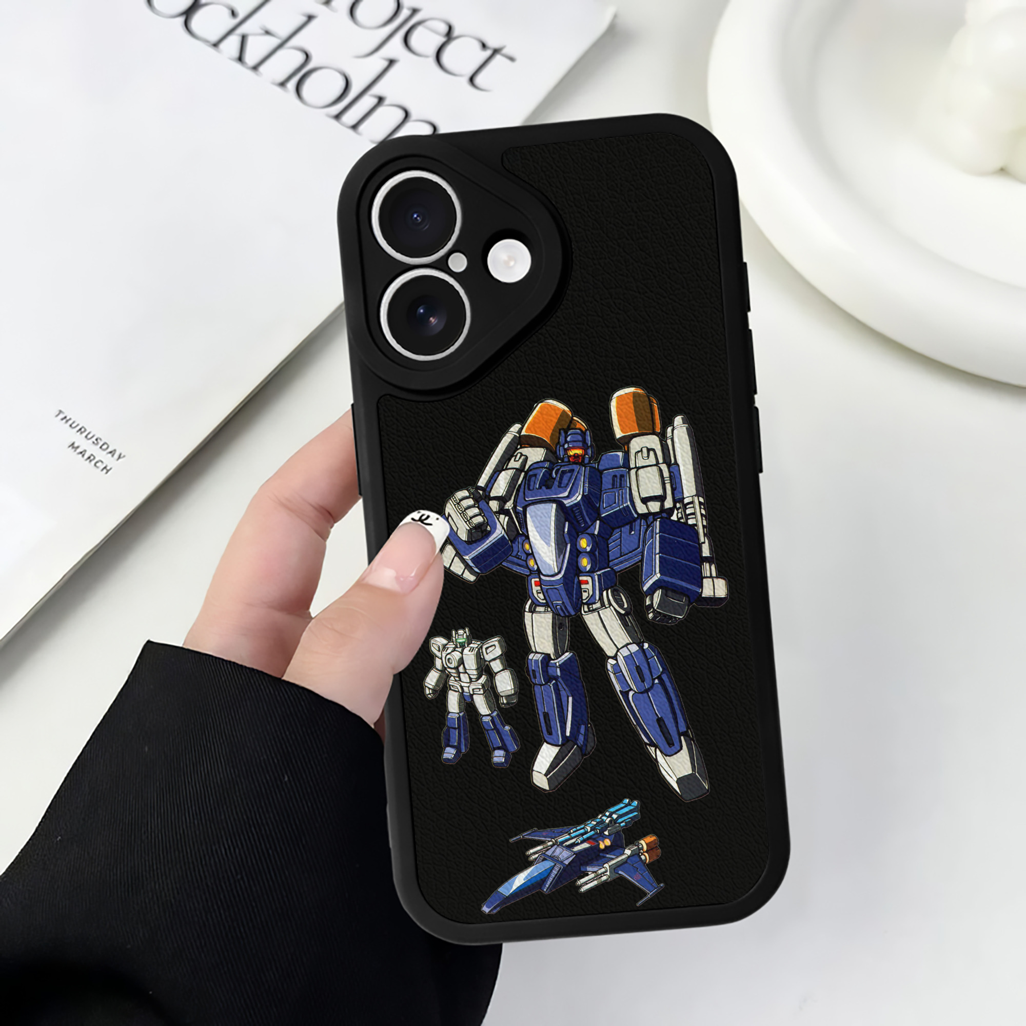 （画像用）  【iPhone 16シリーズ対応】シリコンスマホケース（レザー調） 材質：シリコン